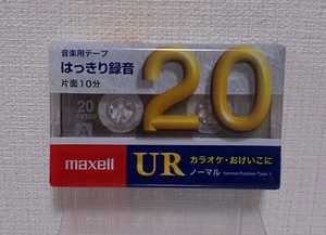 UR20, 20min, Normal Position Cassette Tape, New, Supervised by Japan Co., Maxell - Picture 1 of 5