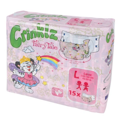 Crinklz Fairy Tale Foil Diapers - Large - 15 Count - Image 1 of 4