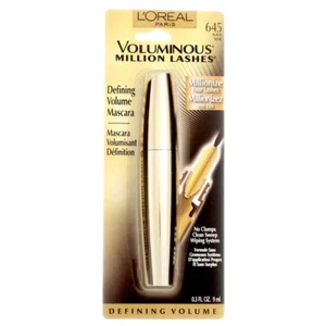 Máscara de pestañas L'Oreal Voluminous Million Lashes, negra 645, 0,3 oz - Imagen 1 de 3