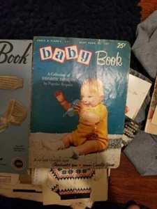 A DOREEN & COATS CLARK BABY BOOK CROCHET KNIT PATTERN BOOKS LOT OF 2 1945 1954  - Picture 1 of 12