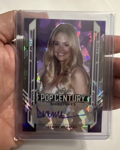 2021 Leaf Pop Century Signatures Denise Richards /10 Auto Purple Crystal SSP