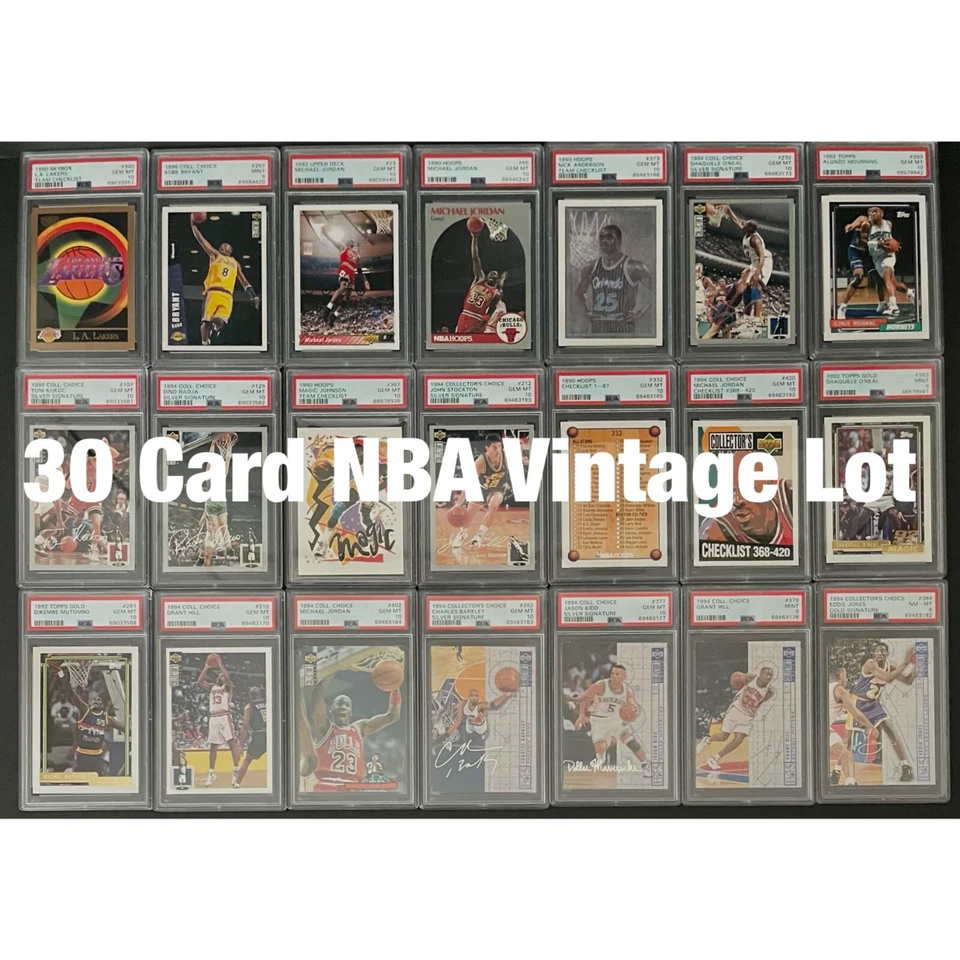 Lote de 30 cartas misteriosas ~ al mínimo 1 losa PSA clasificada + paquete de tarjetas sellado GARANTIZADO Foto 1 de 2