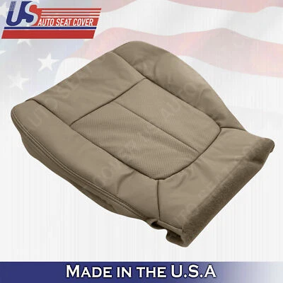 Funda de asiento de cuero para Ford F150 2011 a 2014 parte inferior del conductor bronceada perforada Foto 1 de 4