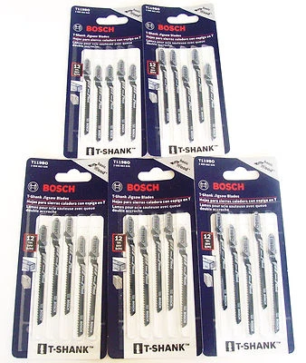 25 BOSCH T-SHANK JIG SAW BLADE SWISS MADE JIGSAW 12TPI T119BO