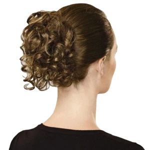 Paula Young Hairpiece Q3310 Wavy Clip on Ash Brown Color 10 NIB - Picture 1 of 9