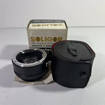 Soligor Auto Tele Converter 2x To Fit Minolta MD Lens with Case - Image 1 of 4