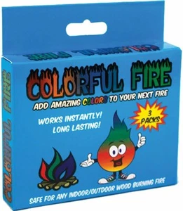 Colorido potenciador del color de la llama de carbón caja de fuego de 3 piezas para incendios de campamento - Imagen 1 de 1