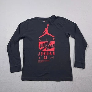 Jordan Jumpman Langarmshirt Jugend XL Schwarz Rot Grafik Nike Air Langarm - Bild 1 von 7