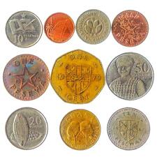 10 GHANA COINS 5 PESEWA - 1 CEDI OLD COLLECTIBLE CURRENCY FROM WEST AFRICA MONEY