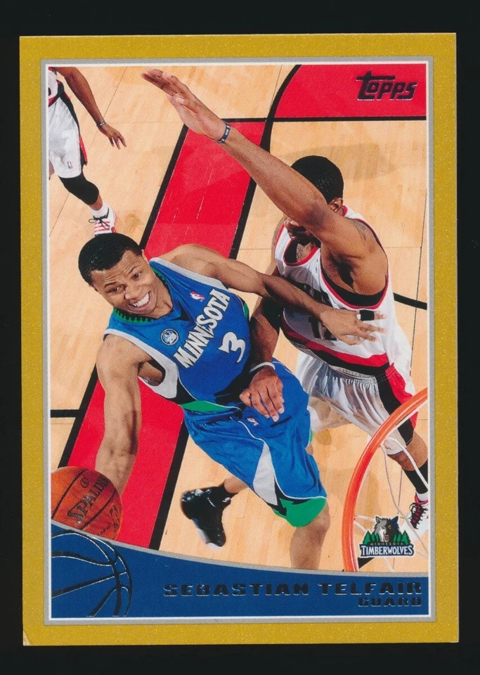 SEBASTIAN TELFAIR 2009-10 TOPPS GOLD BORDER #/2009 *MINNESOTA TIMBERWOLVES* - Image 1 of 1