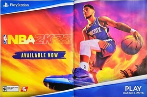 NBA 2K23 Devin Booker Phoenix Suns anuncio impreso obras de arte póster promoción arte de pared PS5 - Imagen 1 de 2