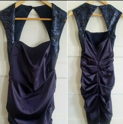 Nicole Miller embellished square neck Sheath dress size 4 - Image 1 of 4