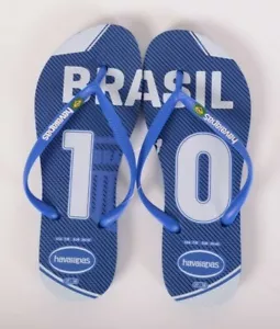 Neu ohne Karton Havianas DAMEN LIMITIERTE AUFLAGE 2010 WELTMEISTERSCHAFT TEAMS C $ 40 US 7/8 Brasilien - Bild 1 von 2