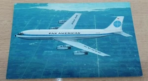Postal Pan American Pan Am Airlines Boeing 707 Jet Clipper - Imagen 1 de 2
