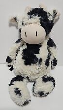 Jellycat London Bashful Cow 12” Soft Floppy Plush Black White Stuffed Spots