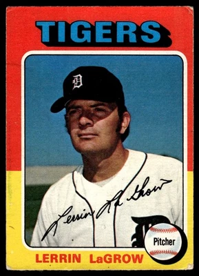 1975 O-Pee-Chee Lerrin LaGrow Detroit Tigers #116 - Image 1 of 2