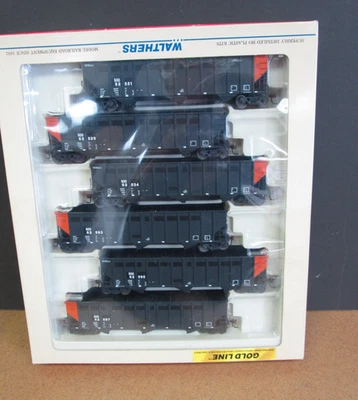 Walthers Goldline 6-pak SOO-LINE Bethleham 100 Ton 3-bay Hoppers 932-7860 - Image 1 of 4