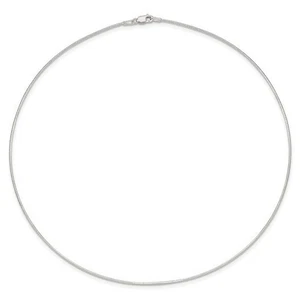 New 16 inch Sterling Silver Lobster Clasp Neck-Wire Choker Necklace - Picture 1 of 6