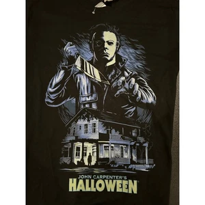 John Carpenter's HALLOWEEN NWT Black Short Sleeve Graphic Tee Size XL - Picture 1 of 4