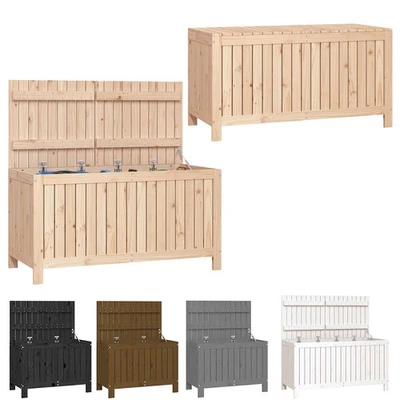 Gartentruhe Kissenbox Gartenbox Auflagenbox Kiste Massivholz Kiefer Kissentruhe - Bild 1 von 4