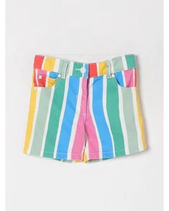 Stella Mccartney Kids Rainbow Striped Denim Shorts Kids Multicolor - Foto 1 di 3