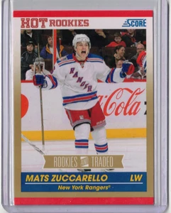 MATS ZUCCARELLO 10/11 Score Rookies & Traded #610 GOLD SP Rookie Rangers Wild - Picture 1 of 2