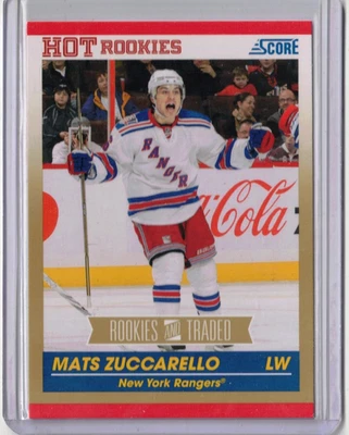MATS ZUCCARELLO 10/11 Score Rookies & Traded #610 GOLD SP Rookie Rangers Wild - Image 1 of 2