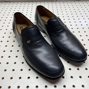 Magnanni Halbschuhe Slipper elegante Schuhe schwarz Leder Herren Größe 9,5 D Spanien - Bild 1 von 20