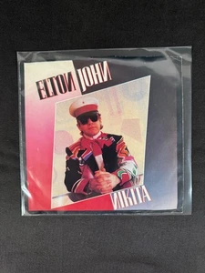 Elton John ~ Nikita / Restless 45 w Picture Sleeve Giffen 1985 VG+/VG+ - Picture 1 of 8