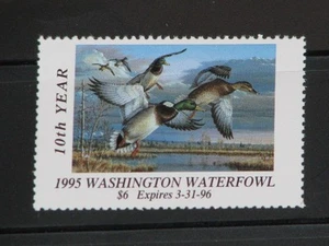 Estampilla de pato del estado de Washington 1995, MNH - Imagen 1 de 1