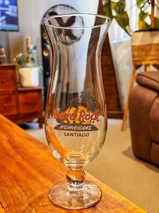 Hard Rock Cafe Santiago Hurricane Glass (Hurricane Design) - Foto 1 di 1