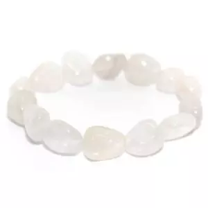 Elastisches Armband aus klarem Kristallquarz Trommelstein - Bild 1 von 12