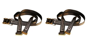 2 pack 2" X 16' E-Track Ratchet Tie Down Logistic Straps Assembly Cargo Control - Picture 1 of 2