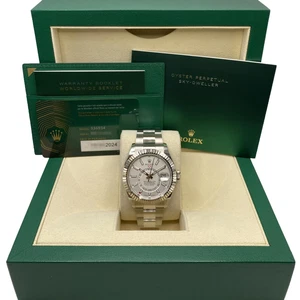 Rolex Sky Dweller 336934 White Gold Steel White Dial Oyster Mens Watch B&P 2025 - Picture 1 of 7