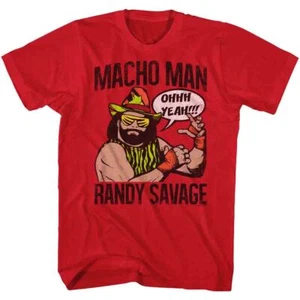 Macho Man Randy Savage OHHH YEAH Men's T Shirt WWE Wrestling Legend - Picture 1 of 5