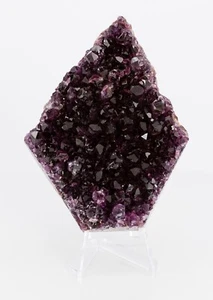 Racimo de Cristal Amatista Alacam Druzy Púrpura Raro Balikesir Turquía 106 mm H1720 - Imagen 1 de 16