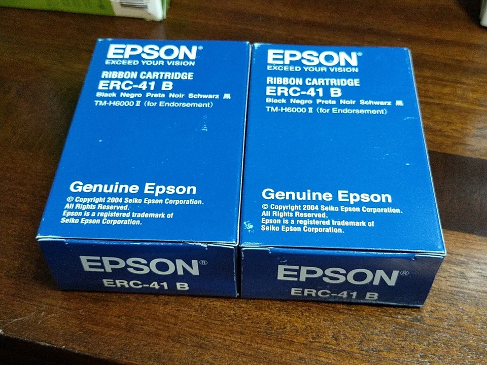 ERC41B EPSON TM-H6000II RIBBON BLACK 2 Packs - Image 1 of 1
