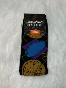 LOOT WEAR EXCLUSIVE LOOT CRATE MISMATCHED CREW SOCKS UNISEX ADULT BATMAN - Bild 1 von 4