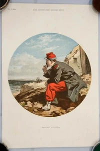 Illustrated London News 1856 French Soldier Print 11" x 16" - Picture 1 of 3