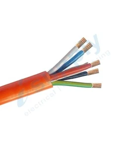 10 mtre x 1.5mm 4 Core and Earth Orange Circular BUY PER 10 METRE !!! - Picture 1 of 2