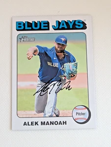 Alex Manoah Toronto Blue Jays White Border 2024 Topps Heritage #243 - Picture 1 of 2