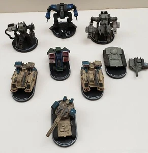 MechWarrior Miniature Figure Lot 1 of 8 Figures Loose - Picture 1 of 12