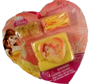 Disney Belle 25 accesorios para el cabello niños pequeños conjunto de garras, cola de flequillo 20 elástico - Imagen 1 de 3