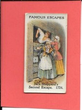 CARRERAS - FAMOUS ESCAPES - 1926 - NO. 7 JACK SHEPPARD 2ND TIME - REGULAR SIZE