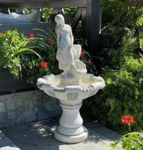 🔶 Springbrunnen Brunnen Gretel mit Pumpe Stein Gartenbrunnen BLACKFORM - Bild 1 von 3