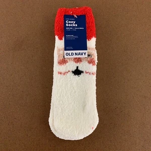 Old Navy Kids Unisex Youth One Size Santa Claus Cozy Non Slip Socks 1 Pair NWT - Picture 1 of 4