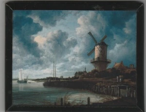 The Mill at Wijk-bij-Duurstede by Jacob van Ruisdael Magnet Mini-print - Picture 1 of 2