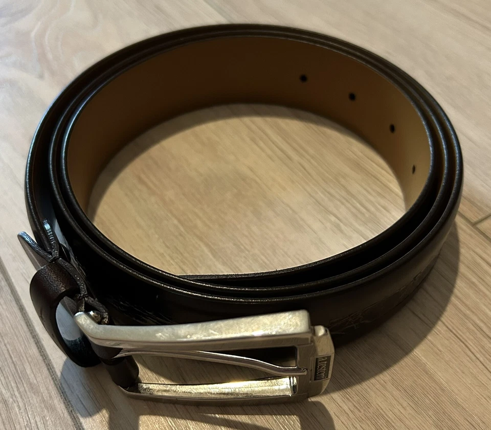 Cinturón A.testoni Hombre Cuero Genuino Marrón Nuevo Hecho en Italia Foto 1 de 4