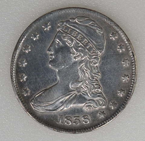1838 Capped Bust Half Dollar Cover