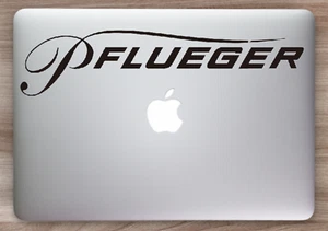 Pflueger Fishing Rod Logo Decal- Hunting Sticker- Outdoor Decal- Boat Vinyl - Picture 1 of 3